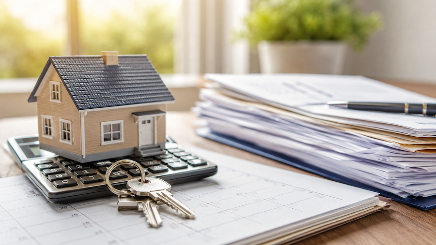 How does tax proration work at a real estate closing?